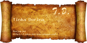 Tinka Dorina névjegykártya