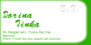 dorina tinka business card